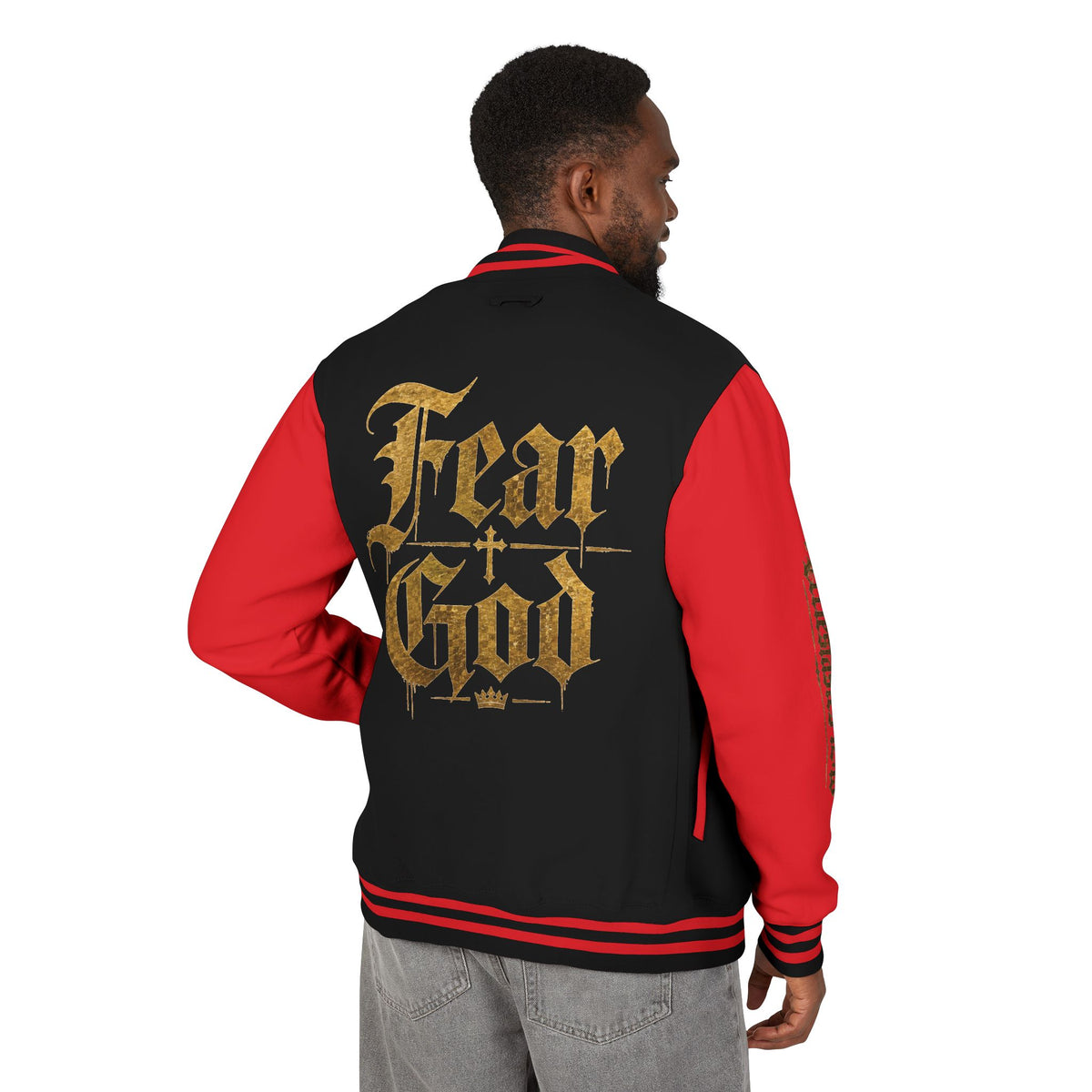 "Fear God" Letterman Jacket